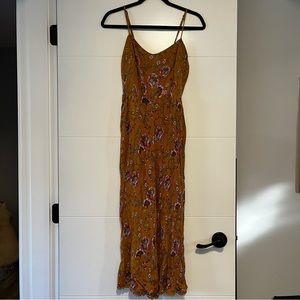 Patrons of Peace | Floral Mustard Jumpsuit